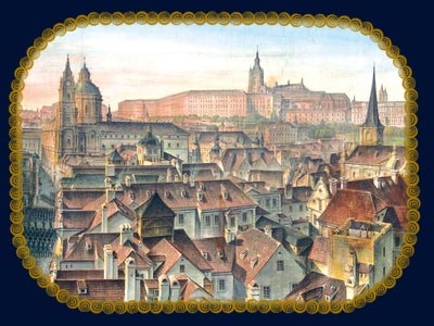 Прага. Вид на Пражский Град и костел св. Вита