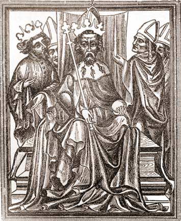 Карл IV с сыном Вацлавом