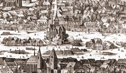Прага. Капелла Божьего тела. Фрагмент проспекта Саделера. 1606