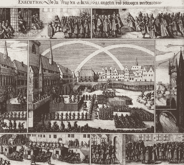 Казнь 27 чешских панов на Староместской площади в 1621 году