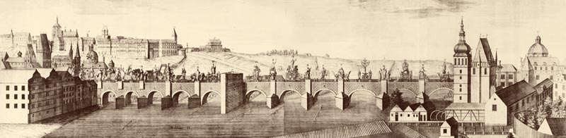 Карлов мост 1740 год
