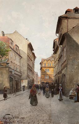 Прага. Йозефска ул.в Еврейское гетто