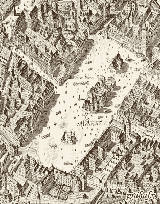 Прага. План Нового Места пражского. 1769