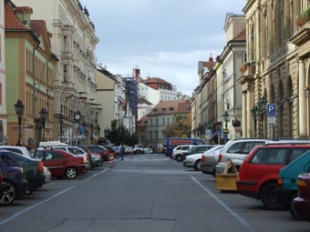 Прага. Рытиржская улица, вид на Угольный трг. Фото Галины Пунтусовой