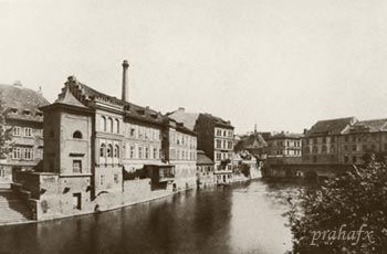 Прага. Новые бани напротив Жофина. 1890